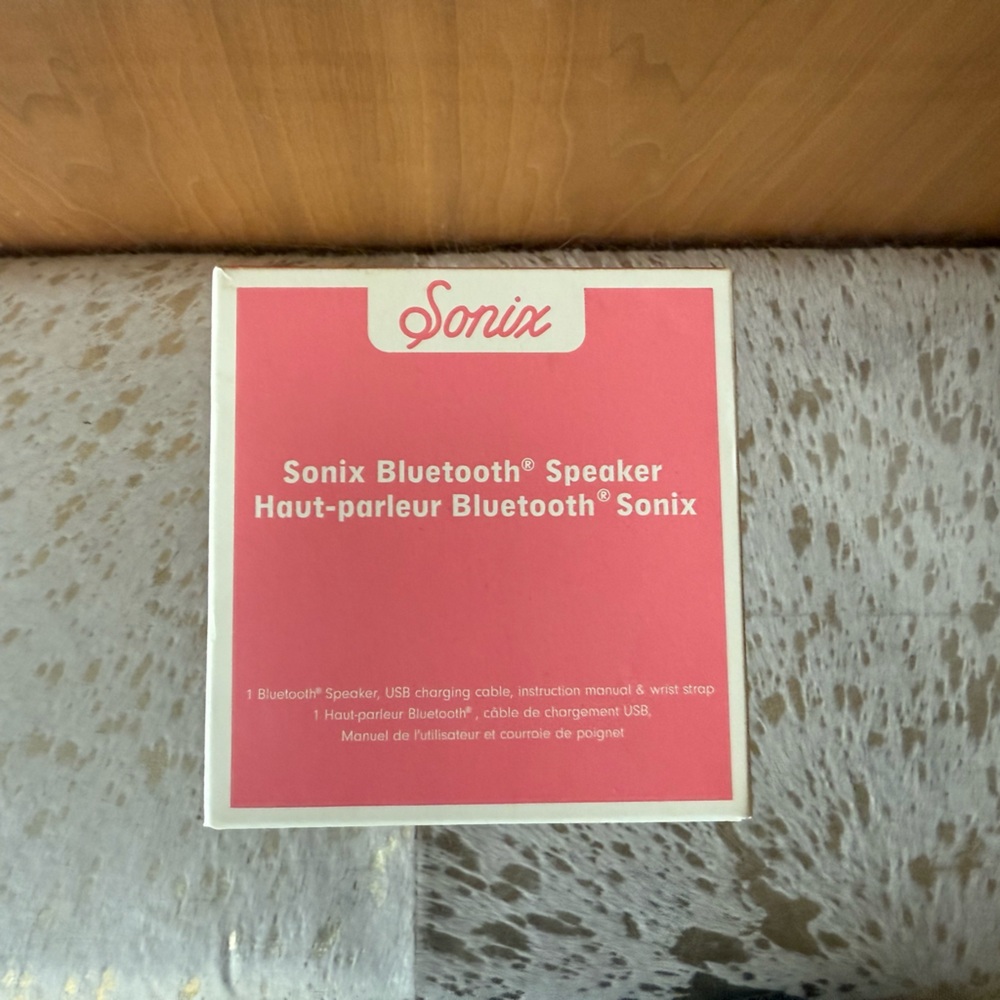 BNIB Sonix Pink Mini Bluetooth Travel Speaker